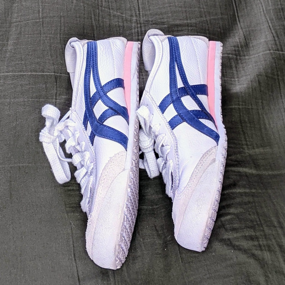 Asics Onitsuka Tiger 6.5 Mexico White Blue Women Running Casual Shoe 1182A078